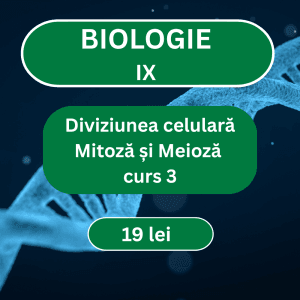 curs nr. 3 biologie ix – diviziunea celulară: mitoză și meioză prof. cristina b
