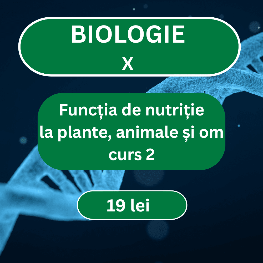 curs nr.2 biologie x – funcția de nutriție la plante, animale și om cristina b curs nr.2 biologie x – funcția de nutriție la plante, animale și om cristina b